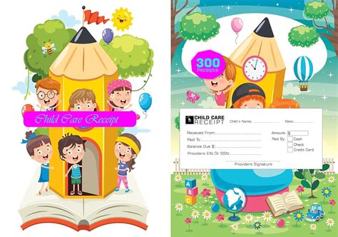 Child Care Money and Payments receipt: Business receipt book for child ...