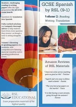 Buy GCSE Spanish by RSL, Volume 2: Reading, Writing, Translating ...