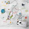 Personalised Space Kids Room Wallpaper, Colorful | Life n Colors