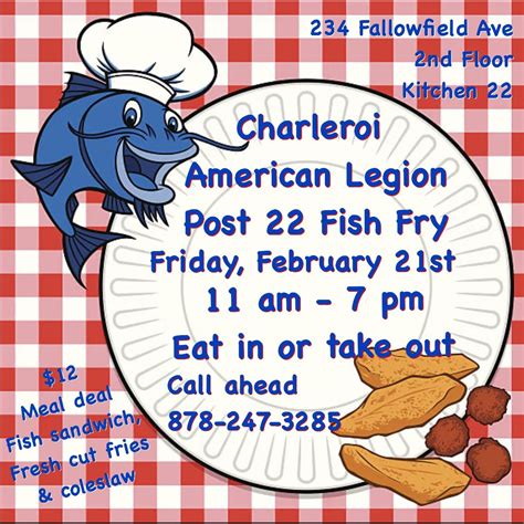 Charleroi American Legion Post 22 Fish Fry, Kitchen 22, Charleroi, 21 ...
