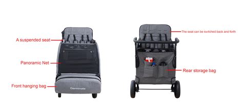 Snapklik.com : Germinate Stroller Wagon Four Seater 1 2 3 4 Year Old ...
