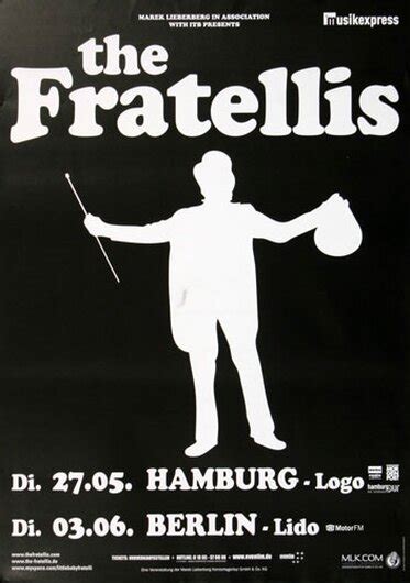 The Fratellis - Costello Music, Berlin 2007 - Konzertplakat, 44,00