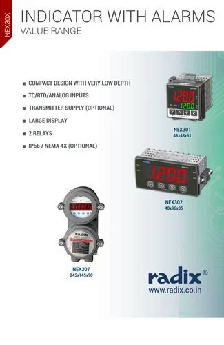 Process Indicator Controller - Radix Process Indicator NEX302 ...