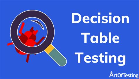 Decision Tables Software Testing 的图像结果