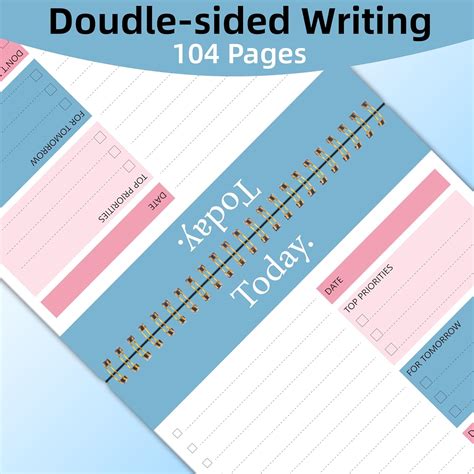 GOLDPEI To Do List Notepad - Daily Planner Notepad Undated India | Ubuy
