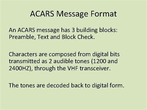 Image result for ACARS Messages