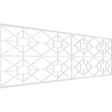 Ekena Millwork Set of Four Panels for 94 1/2"W x 32 1/4"H Jamestown ...