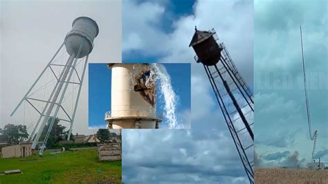 Image result for Water Towers Falling and Exploding