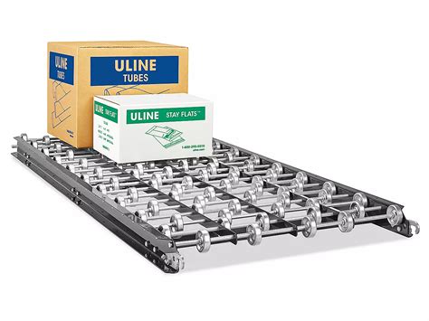 Gravity Skate Wheel Conveyor - 24" x 5' H-4965 - ULINE