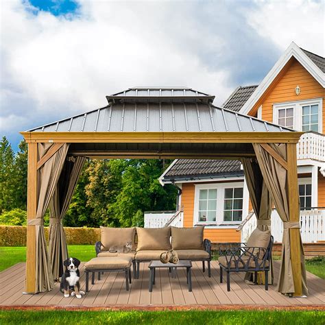Domi Outdoor Living 10' x 12' Hardtop Gazebo Outdoor | Ubuy Nepal