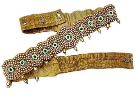 Vama Fashions Maggam Aari work cloth saree waist belt for Half sarees ...