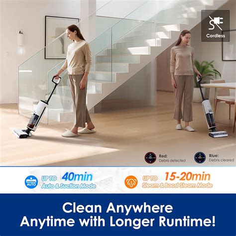 Tineco Floor ONE S7 Steam Cordless Wet Dry Vacuum Steam Mop All-in-One ...