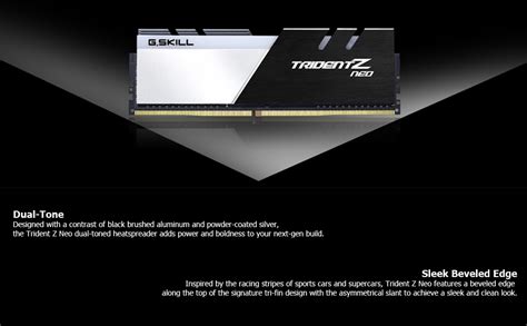Amazon.in: Buy G.SKILL Trident Z Neo 32GB (2 * 16GB) DDR4 3600MHz CL18 ...
