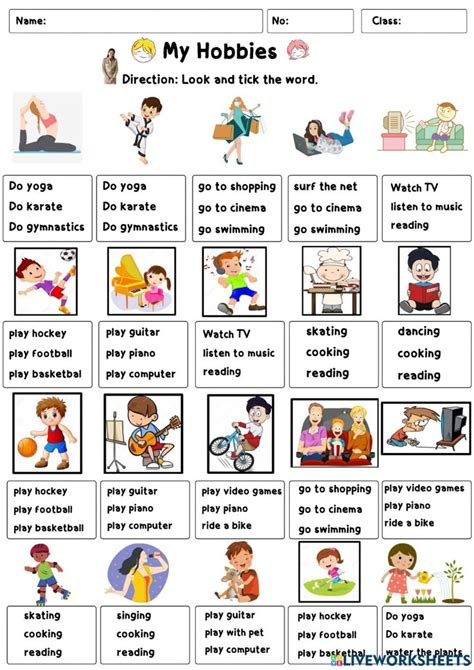 Hobbies for Kids Reading 的图像结果