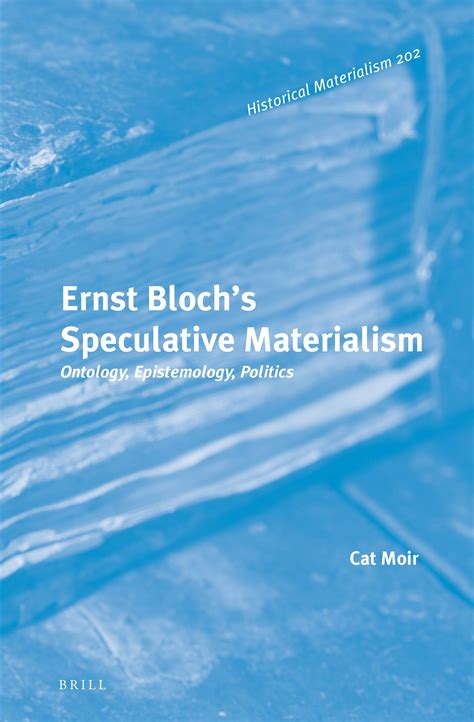 Copyright Page in: Ernst Bloch’s Speculative Materialism