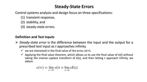 Steady State Error Feedback Control Systems 的图像结果