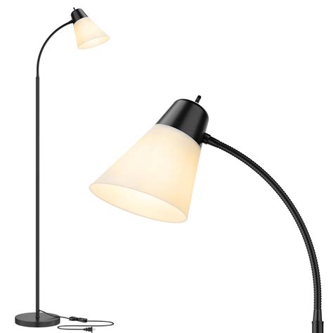 Coucrek Floor Lamp for Living Room, Adjustable Gooseneck Standing Lamp ...