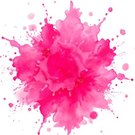 Pink Paint Splash Graceful Pink Flamingo & Blue Water Paint Splash Art