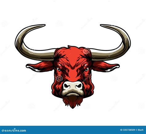 Ai Generated Ox or Bull Mascot, Buffalo Animal Stock Illustration ...