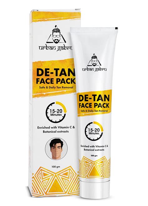UrbanGabru De-tan Face Pack with Vitamin C & Aloe Vera Extracts | Tan ...