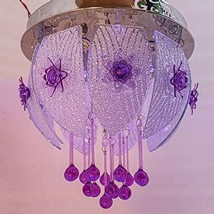 Buy swanart Crystal Chandelier Ceiling Light with Bluetooth System ...
