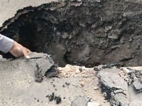 15-foot deep tunnel emerges after road caves in Gwalior: End-point not ...