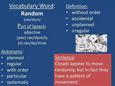Vocabulary list 28 | PPTX