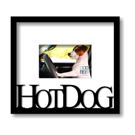 Sixtrees Hot Dog Carved Wood Luxury Frame, 4 by 6-Inch : Amazon.in