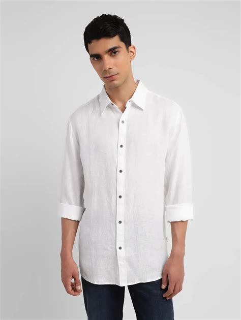 Men's Solid Slim Fit Linen Shirt – Levis India Store