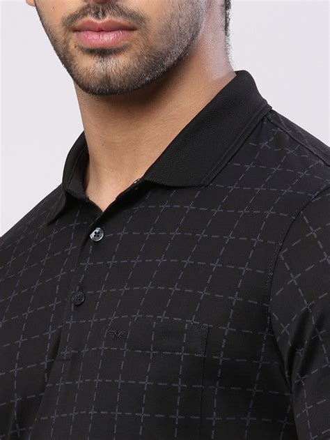 Park Avenue Black Printed Slim Fit Cotton T-Shirt – MyRaymond