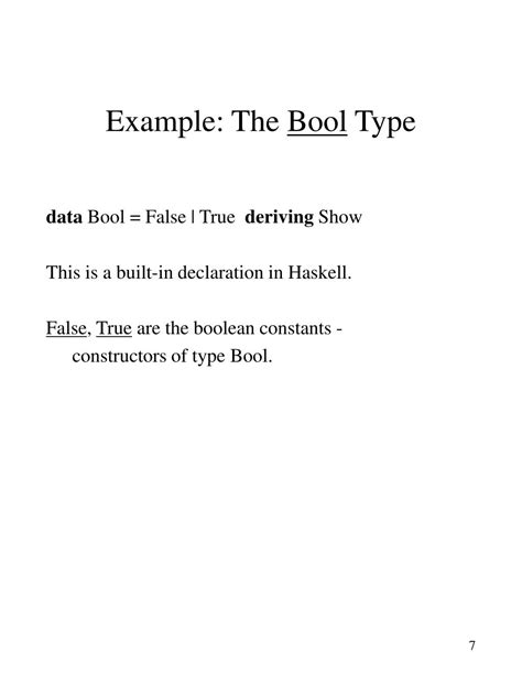 Data Types Bool 的图像结果