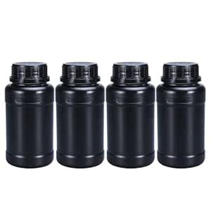 UMETASS PE Plastic Food Grade Bottles, Wide Mouth Lab Reagent Bottle ...