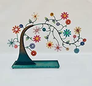 Tree of Life Jewelry Organizer on Tray (Bent Tree) I Hand-Painted I ...