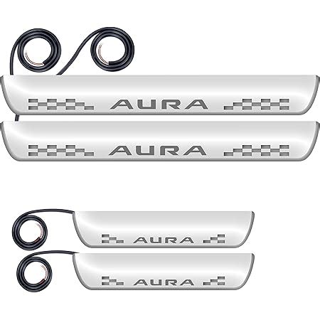 FABTEC Car Door Protection Foot Step Sill Plate with Mirror Finish LED ...