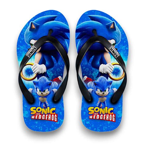 Sonic THE HEDGEHOG CHILDREN'S Flip-flops | Superhero SANDALS BOY ...