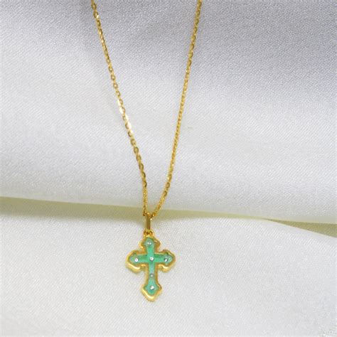 Buy Cross Necklace in India | Chungath Jewellery Online- Rs. 32,000.00