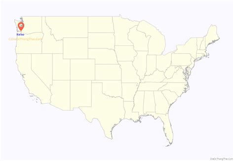 Map of Kelso city, Washington - Thong Thai Real