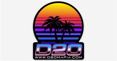 D20 Sunset by D20Mafia | Die cut stickers | Sticker Mule India