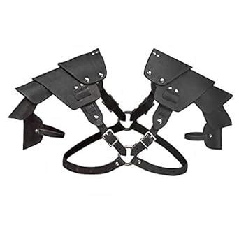Buy Medieval Viking Double Shoulder Armor PU Leather Pauldrons ...