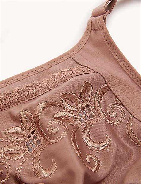 Buy Embroidered Non Wired Total Support Bra at Marks & Spencer
