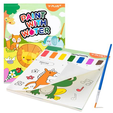 YPLUS Paint with Water Books for Toddlers, Watercolor Painting Paper ...