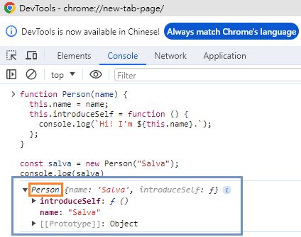 Acces Constructor in JavaScript 的图像结果