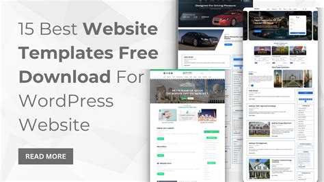 15 Best Website Templates Free Download For WordPress Website