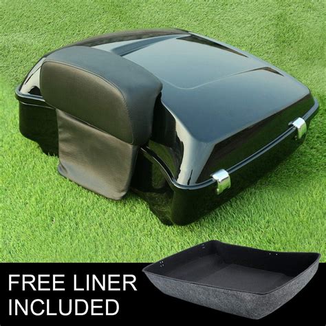 Buy TCMT Chopped Tour Pack Trunk Backrest 2 Up Mount Rack Base Plate ...