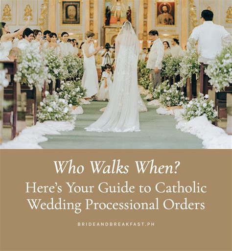 Catholic wedding ceremony processional order | Honestweddingadvice.com