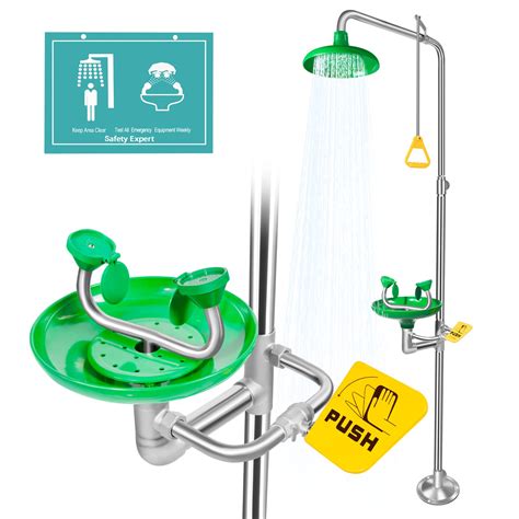 Buy Huanyu Emergency Shower and Eyewash Station Safety Shower Eye Wash ...