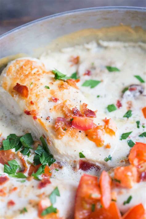 Creamy Bacon topped Chicken