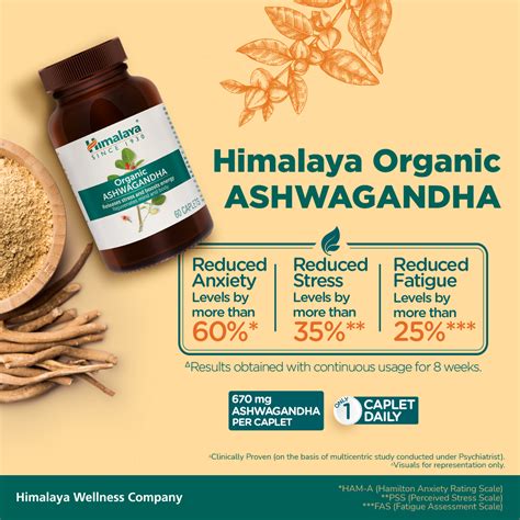 Buy Himalaya Organic Ashwagandha 30 Caplets, 60 Caplets – Himalaya ...