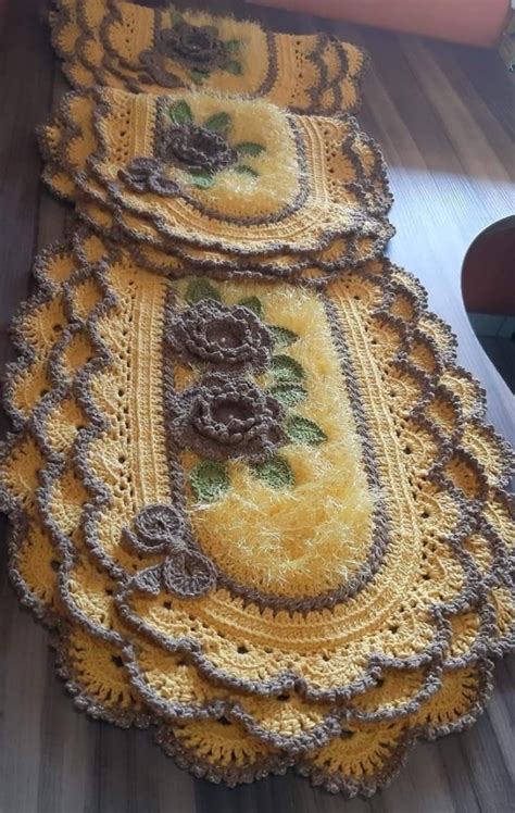 Image result for Crochet Oval Table Runner Pattern