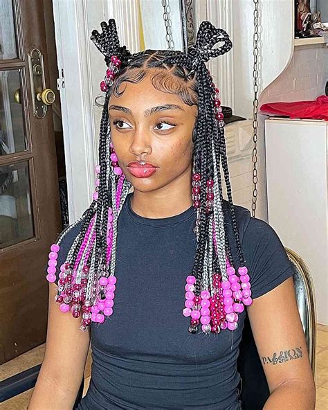 Knotless Braids with Beads: 35 Coolest Ideas for 2024 | Black women ...